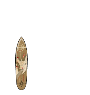 Treasure Map Surfboard
