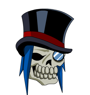 Undead Voltaire Skull + Locks