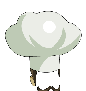 Mustached Chef Hat