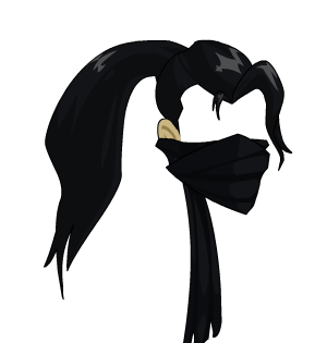 Winter Slayer Scarf Ponytail